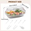 Chilled Serving Tray with Lid Veggie for Salad Appetizer BBQ