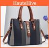 Stylish Large Size Color Block Tote Bag For Women Ideal For Occasions Casual