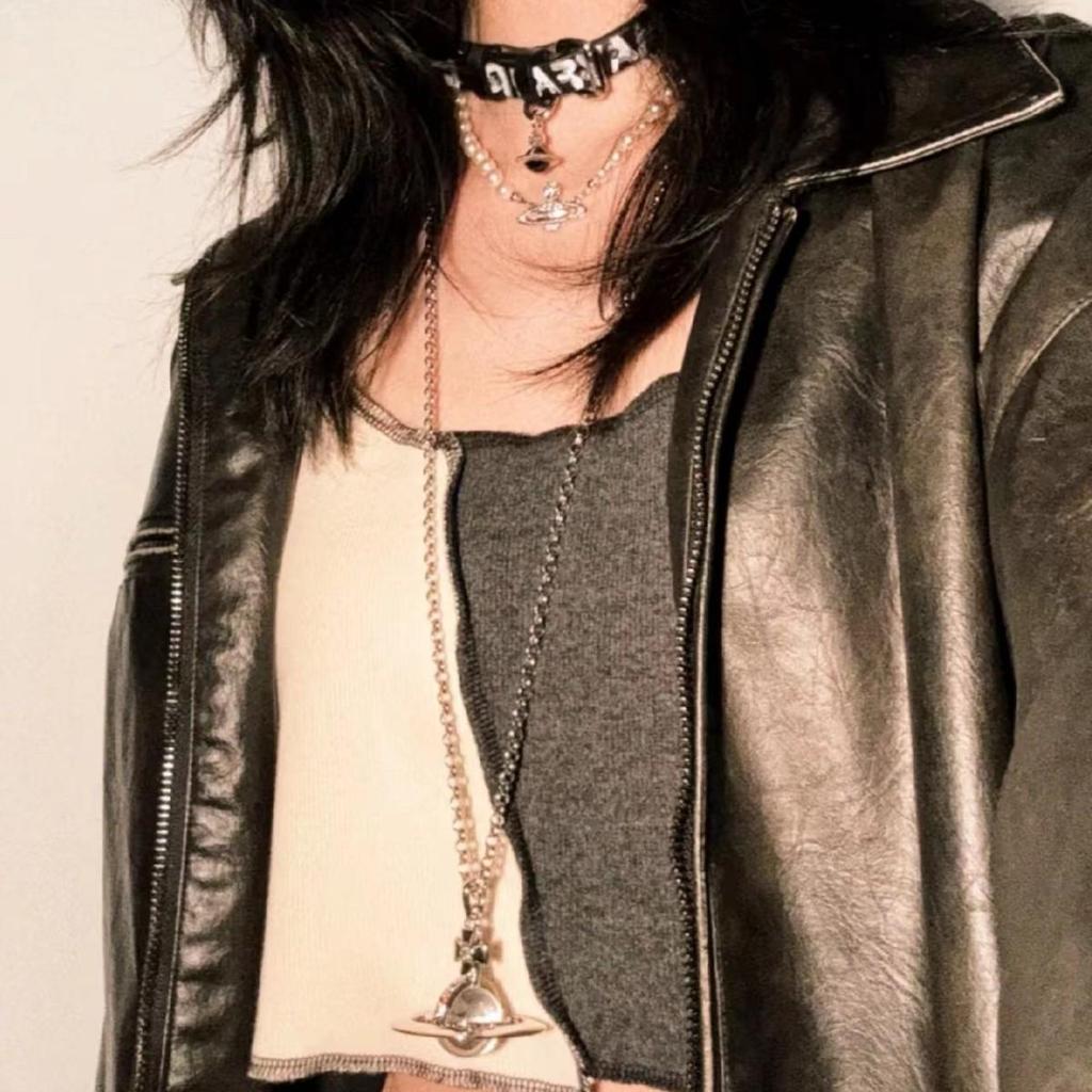 Grote Sprankelende Zirconia Driedimensionale Bol Hanger Ketting