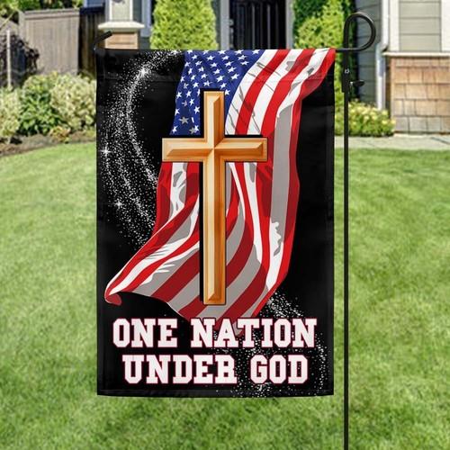 One Nation Under God Christian Cross American ag Graden ag FCCE ZZA WWL IIC
