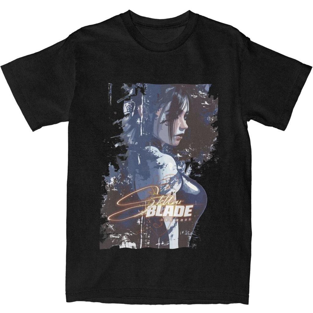 Men's Stellar Blade Fanart Video Game T-Shirts Cotton Tops Summer Y2K Short Sleeve T-Shirt Crew Neck Novelty  Tshirt New Arrival