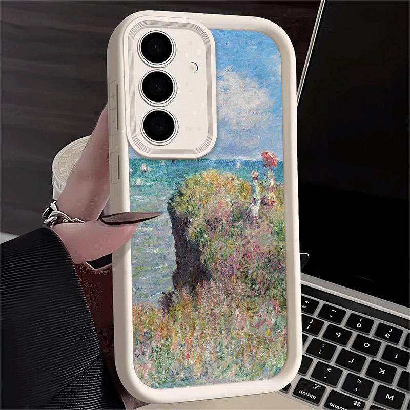 Phone Case for Samsung Galaxy A17 A16 A15 A14 A13 Claude Monet Oil Painting A56 A36 A26 A55 A35 A25 A54 A34 A24 A53 A33 A23 A07