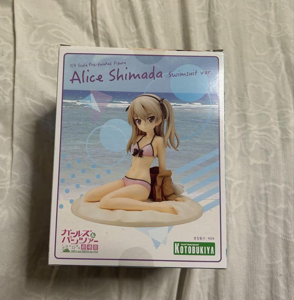 [USED] Beautiful Girls & Panzer Movie Alice Shimada Swimsuit Ver. Figure