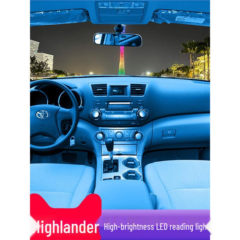 Compatible with Toyota Highlander 2009-2014, this LED light serves as a reading, interior, and roof light for interior lighting enhancements.