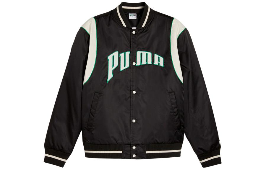 PUMA Baseball Jacket Unisex Black 626147-01 S