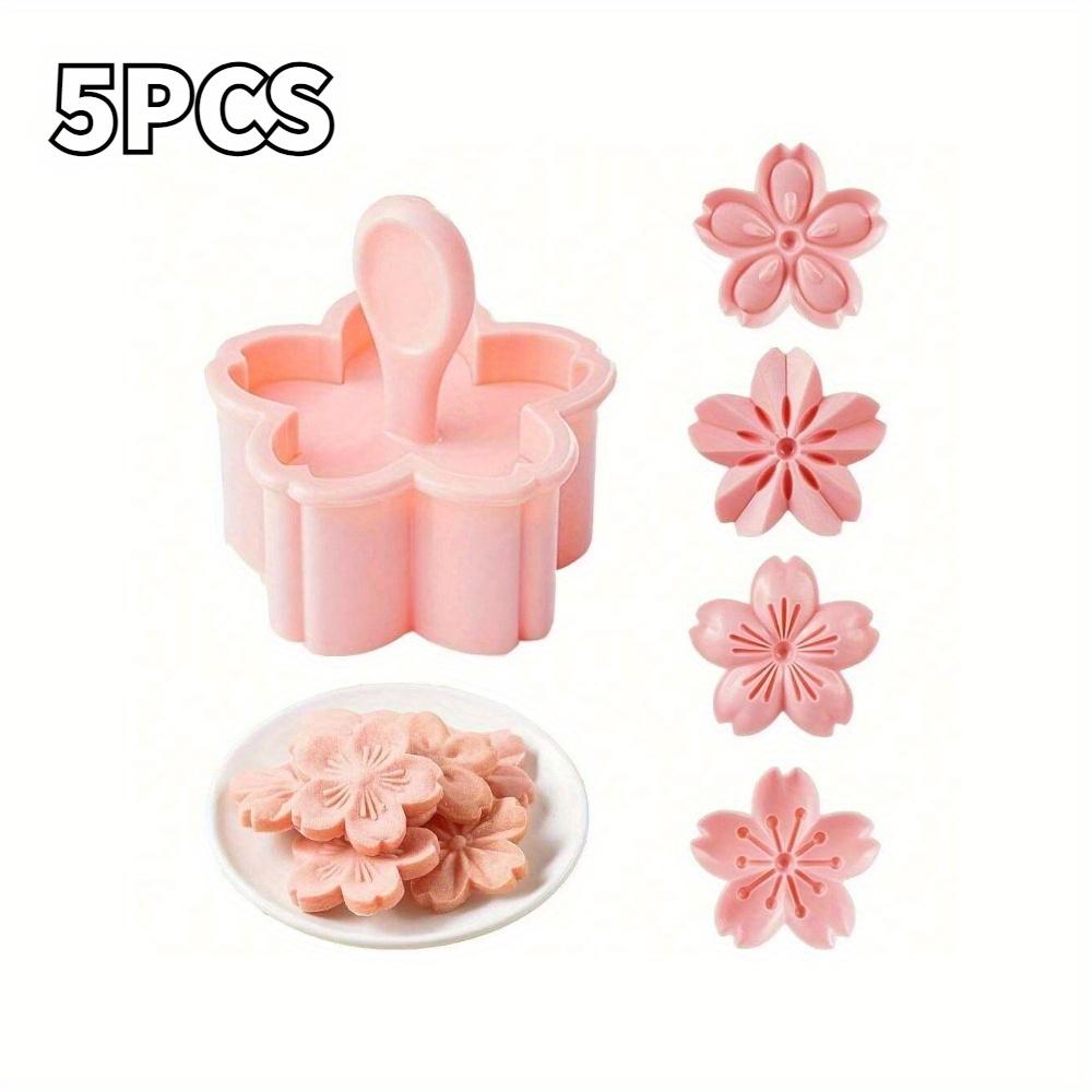 5 шт. Форма-штамп для печенья, Вырубка для печенья, Форма для выпечки в форме цветка, Ручная пресс-форма для выпечки, Форма для украшения торта из мастики DIY, Вырубка для печенья и шоколада