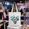 Cute Anime Canvas Tote Bag Eco Friendly Shoulder Handbag For Fans Gift