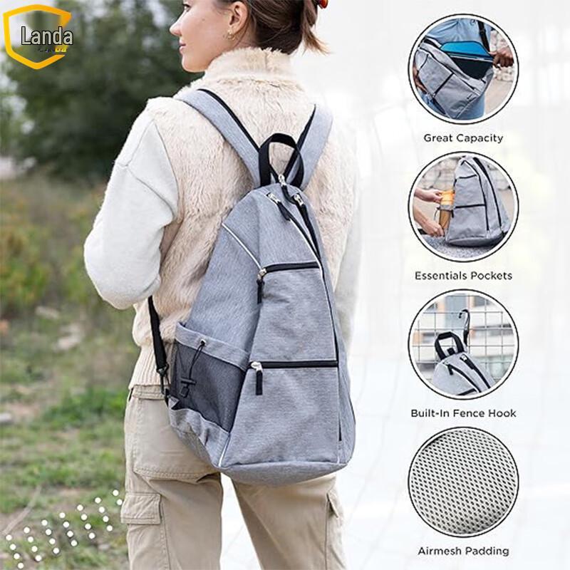 Landa Portable Pickleball & Tennis Racket Bag