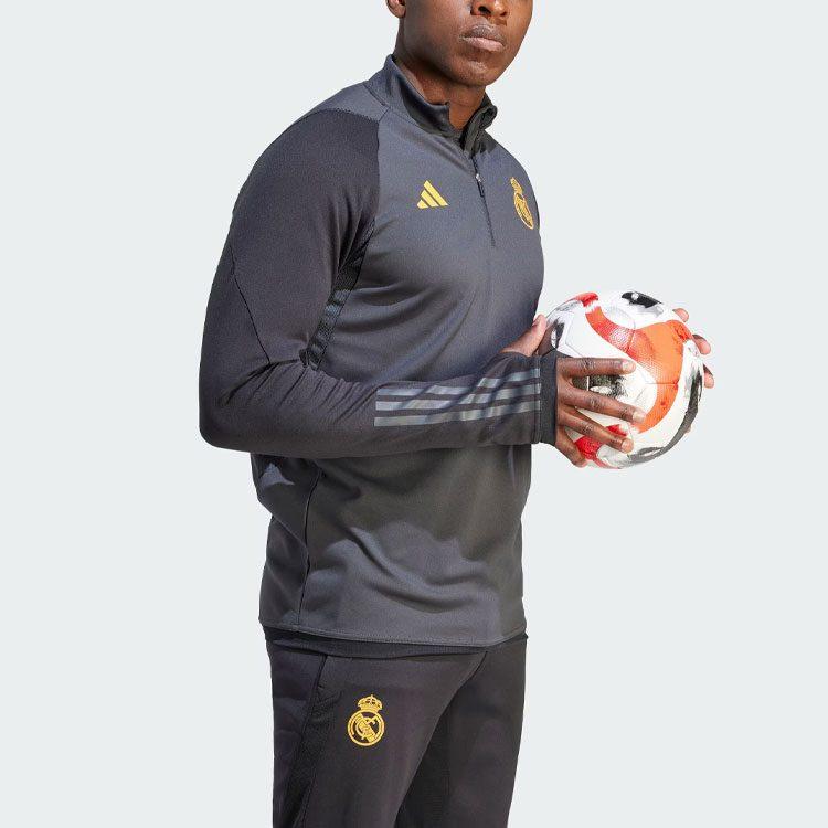 Adidas Real Madrid Real Madrid Tiro 23 Top Sweatshirt Men's Carbon Black IB0036