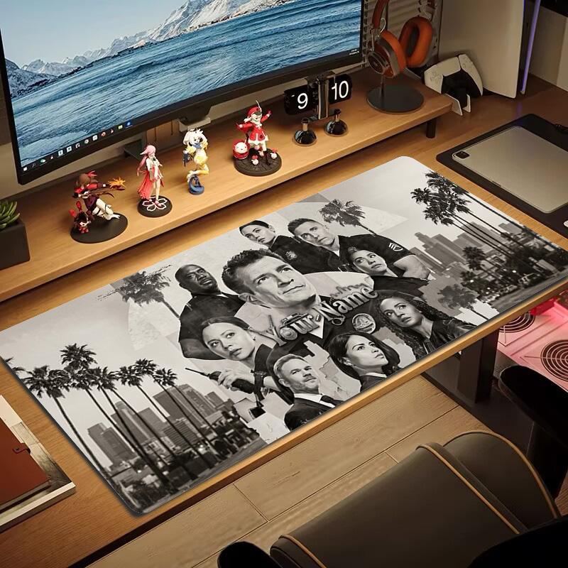 The Rookie Custom Name Large Size Mouse Pad Large Gaming Table Cushion Non-slip Laptop Tablet Big Mousepad XXL Mat Mini PC Playmat With Lock edge
