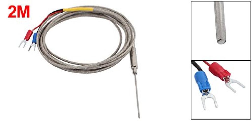Uxcell 50mm X Pack of 1 Thermocouple, 1.5mm K-Type Connector, 2M,