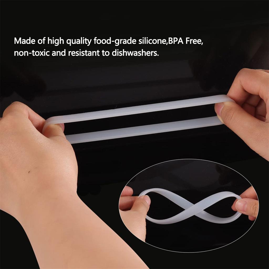 6 Pcs Rubber Blenders Protective Ring Leakproof White Gasket Sealing O Ring for Auto iQ Series Blenders Easy to Replace