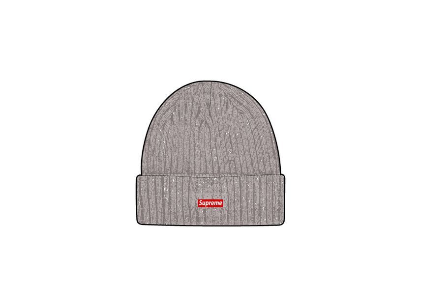Supreme Overdyed Beanie Metallic Silver (25SS) One-Size