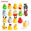 12pcs Rubber Duck for Christmas Party Assortment Ducks Bulk Mini Rubber Duckies for Kids Birthday Best Giving Gifts Party Favors
