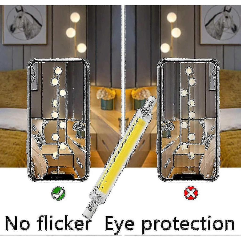 R7s Led Bulb 118mm 30w Dimmable, Warm White 3000k 3000lm, Linear Replace J118 300w Halogen Lamp, 360 - RiRi