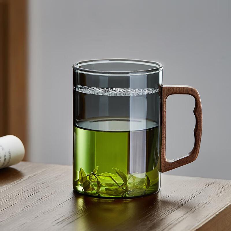 Luchangming Heat-Resistant Glass Tea Cup with Infuser