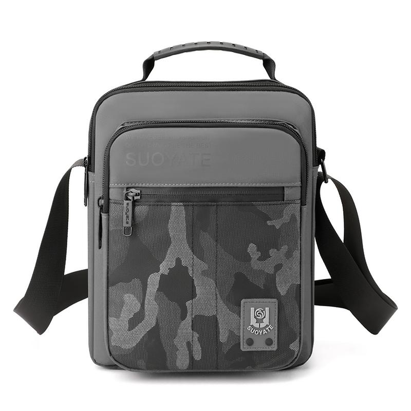 

Роскошная мужская сумка на плечо, деловая сумка, вечерние сумки через плечо, водонепроницаемая сумка-мессенджер на ремне, маленькая дорожная сумка на плечо серый