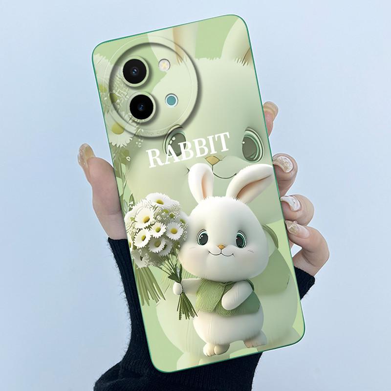 Case For Vivo Y38 Y58 T3X 5G Cute Panda Sweet Girls Silicone Soft Back Cover for VivoY38 VivoY58 5G Bumper Protective Casing