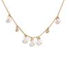 Yhpup Stainless Steel Natural Pearl Zirconia Drop Charm Necklace Popular Exquisite Aesthetic Premium Jewelry Recommend