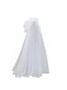 Halloween Hooded Cape Vintage Sheer Cloak Lace-up Robe Cosplay Costume Witch Wizard Vampire Roleplay Stage Gothic Drama Adult