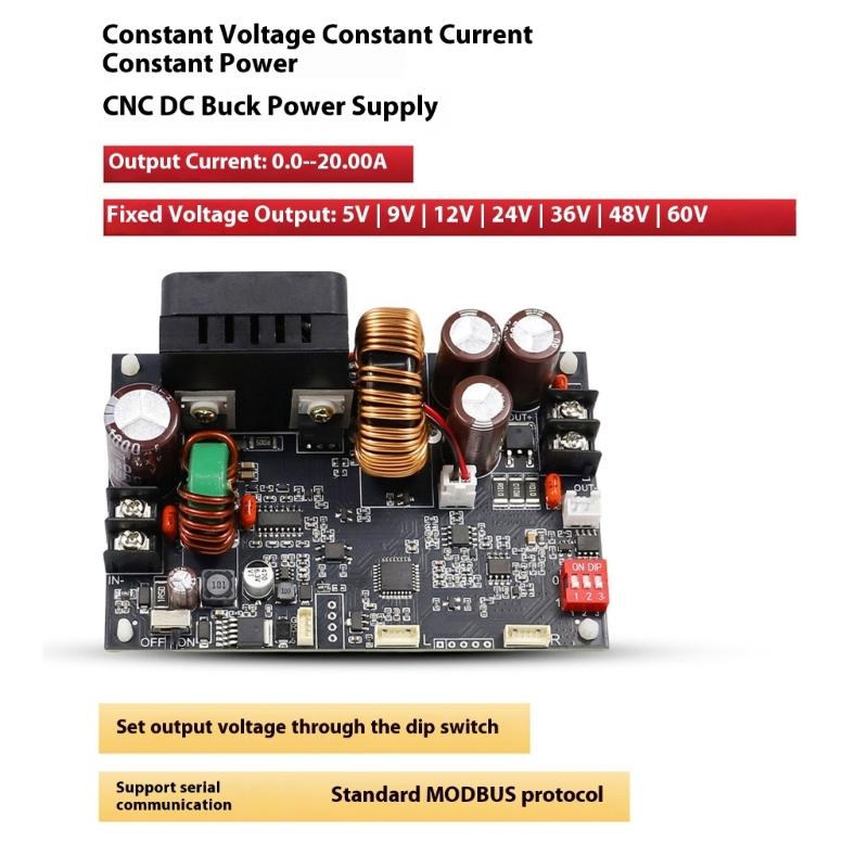 Large power 1200W 20A Output Adjustable Regulator Simple Installation for Laboratory Equipment & Circuits Maintenance