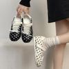 inner height increase cm polka dot ballet style single shoes autumn and winter new super fire with skirt German training shoes Mary Jane shoes