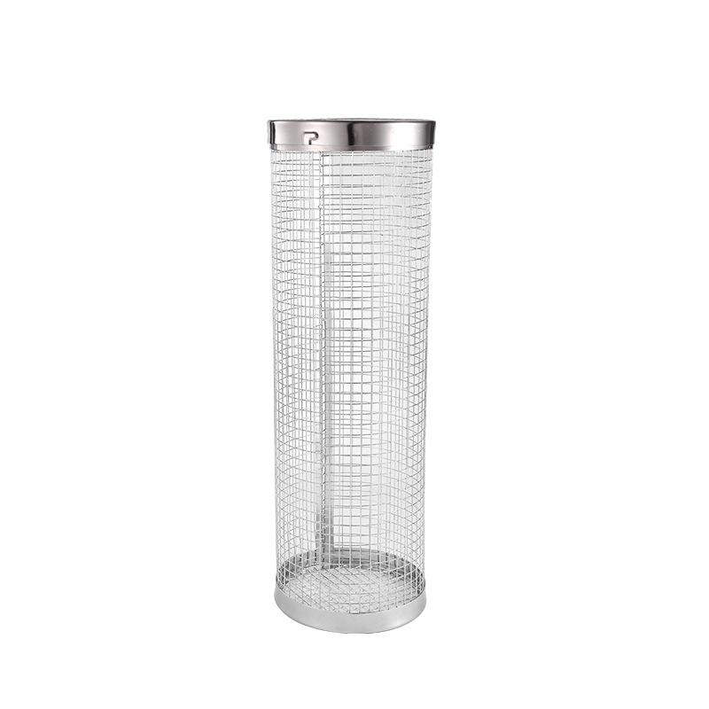 304 Stainless Steel Rotating BBQ Grill Basket - Portable Outdoor Roasting Cage for Camping