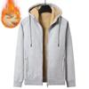 Lamb Fleece Sweatshirt Men's Velvet Thickened Loose Cotton Jacket Warm Autumn and Winter Hooded Cardigan Casual Sports Top