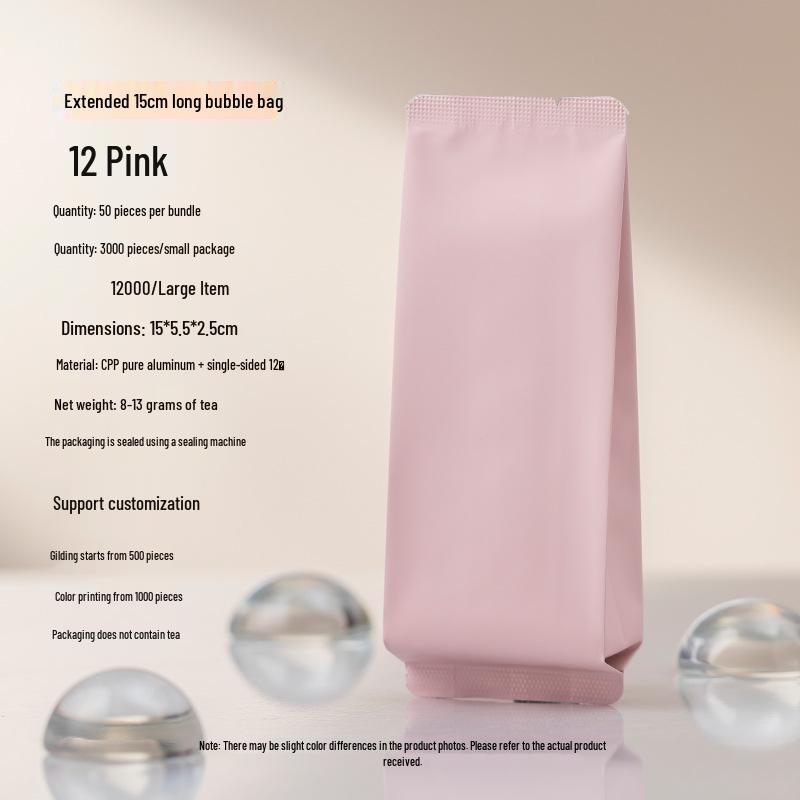8g Extra Thick Aluminum Foil Tea Bag for Yancha, Phoenix Dancong, Black Tea & Rougui