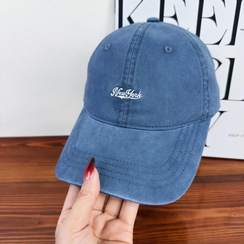 New soft top letter embroidery versatile baseball cap children spring and summer outdoor shading show face small cap men