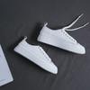 Genuine Leather Shoes Spring Autumn Cow Leather Flat Bottom Loafers White Shoes Ladie Sneakers Vulcanized Shoes