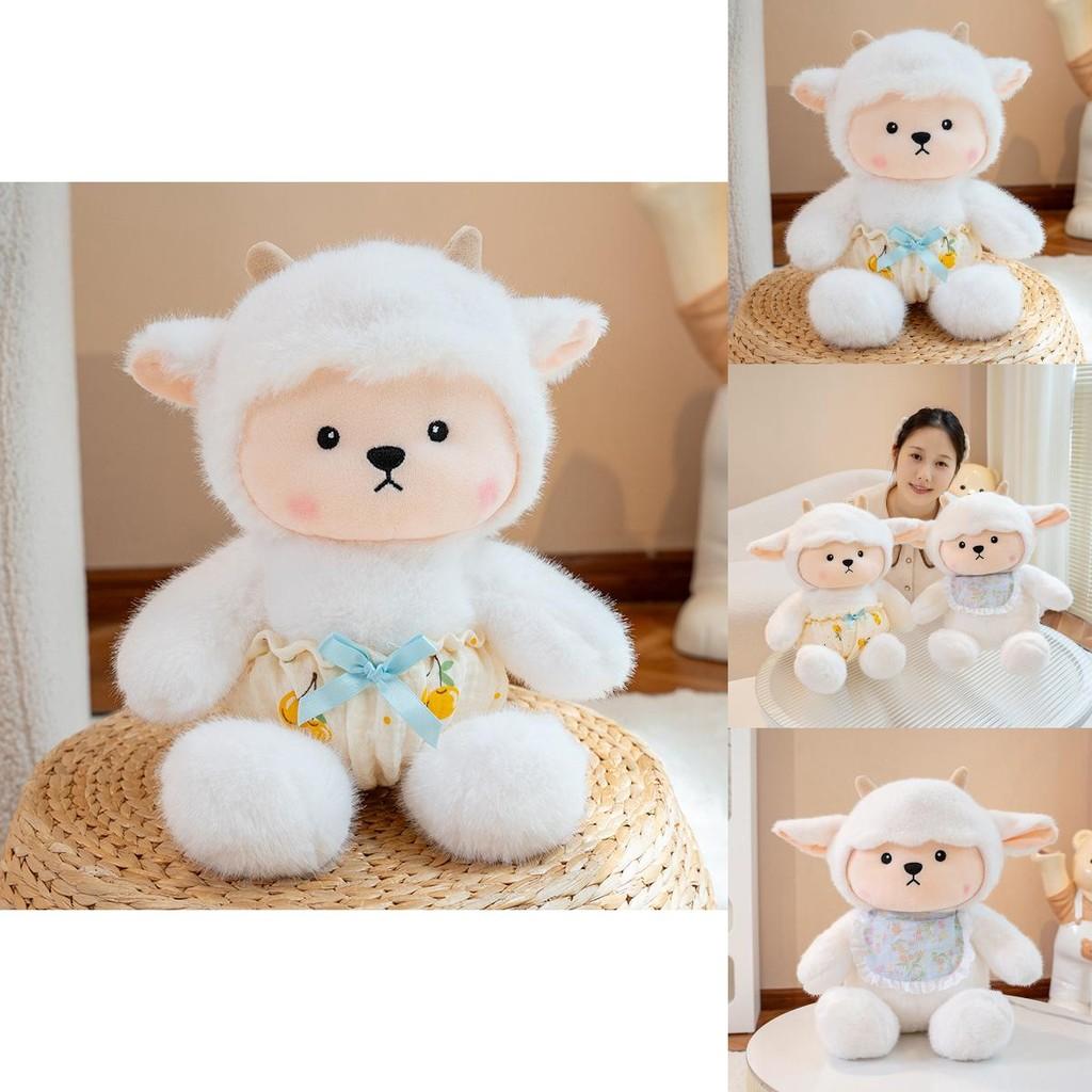 Giocattolo Pecora di Peluche con Imbottitura in Cotone PP per il Comfort e le Coccole dei Bambini
