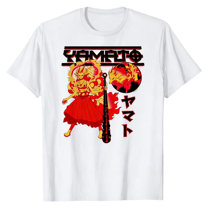 Yamato One Piece TShirt Anime Character Graphic Print 100 Cotton Lightweight Breathable Casual Everyday Fashion Tops S
