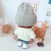 niannyyhouse Doll Clothing Set 20cm Twist Sweater Hat Shorts 3 Pieces Plush Toy Cotton Baby Doll Clothes