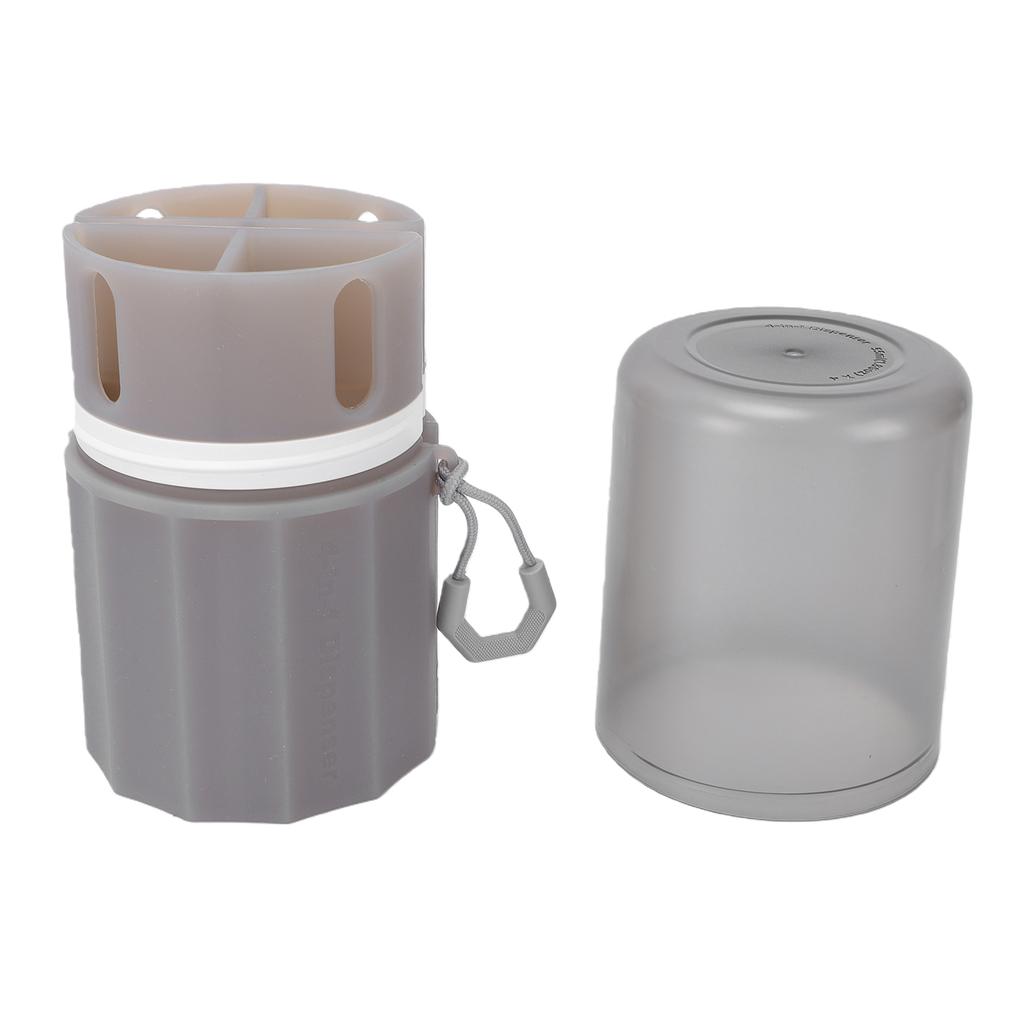 4 in 1 55ml Travel Dispenser Bottle Set TSA Approved Toiletry Bottles Silicone Refillable Pump Bottles Gray