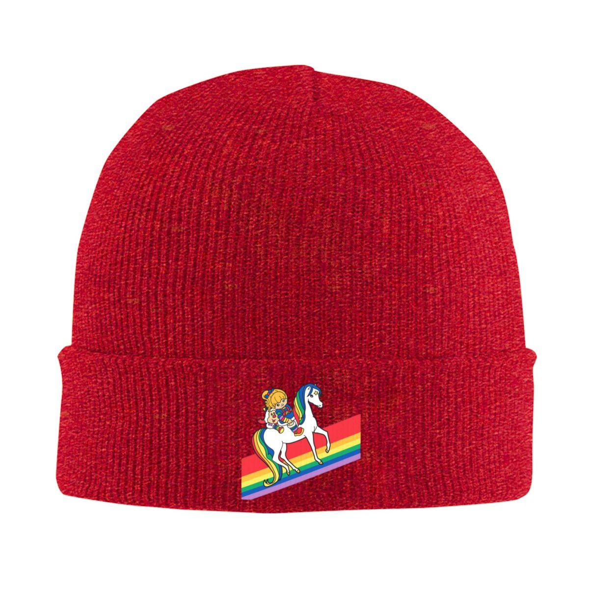 

Rainbow Brite And Friends Retro 80s Cartoon Design Knitted Cap Bonnet Hat Autumn Winter Outdoor Beanies Hats for Unisex Adult One Size