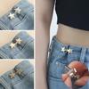 Detachable Pant Clips Jeans Button Snaps Simple Adjustable No Sewing Waistband Clothing Accessories 1pair Five Star Waist Buckle
