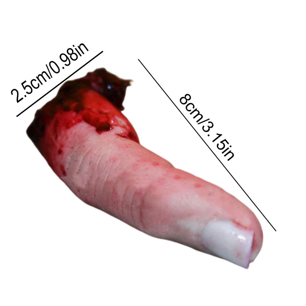 Halloween Horror Bloody Finger Prank Prop Bloody Severed Finger Realistic Bloody Severed Finger Scary Props Scary Fake Finger