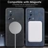Magnetische Retro-Leder-Weichhülle für Xiaomi 13 Lite Xiaomi13 Lite Kabelloses Laden Handyhülle Abdeckung