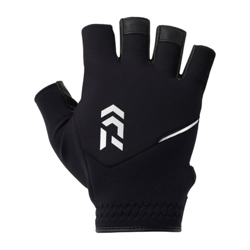 Daiwa (ДАЙВА) Перчатки облегченного захвата для холодной погоды, 5-пальцевый крой, DG-6325W, Черные, Размер M
