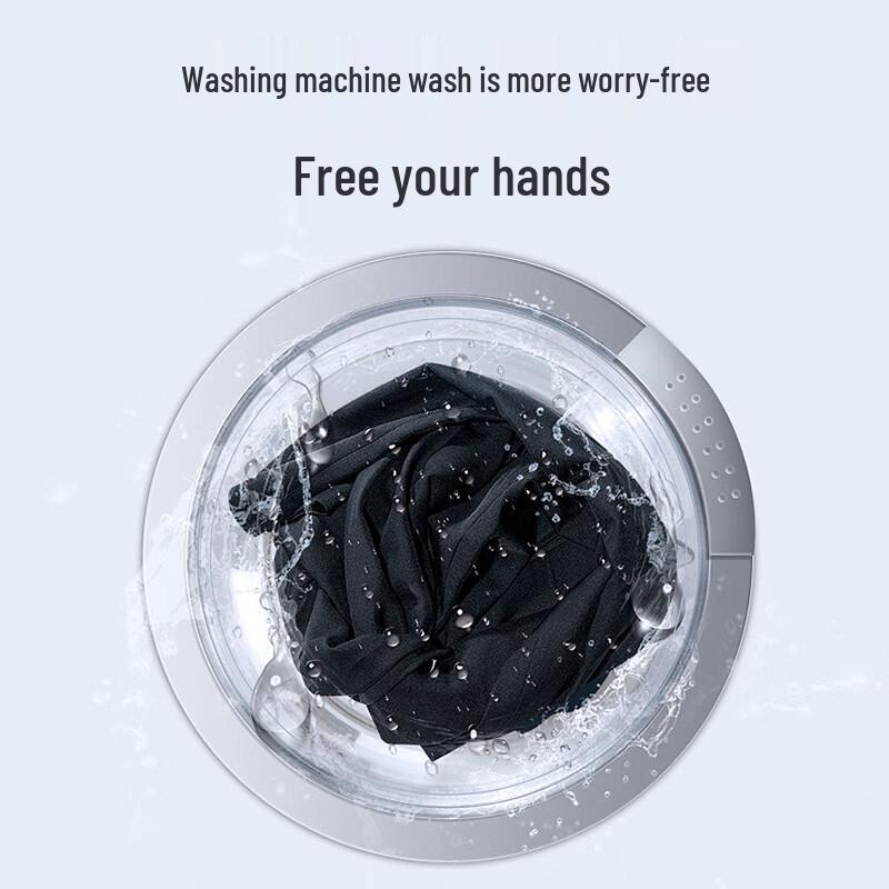 ROMON Men's High-Elastic Ice Silk Business Casual Straight Pants