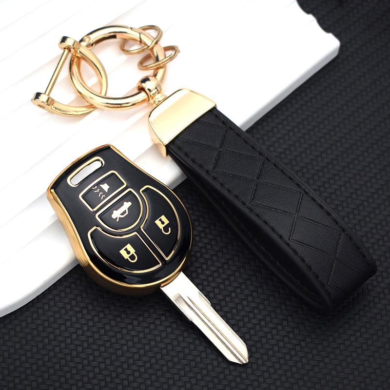 4 Buttons For Nissan Juke Maxima Pathfinder Rogue 2012 Versa March Tiida Altima Sentra Armada Cube Soft Tpu Car Key Case Cover