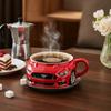 Creative Car Shaped Coffee Mug Stainless Steel Handmade Novelty Water Cup Household Office Coffee Cups Gifts for Car Enthusiasts