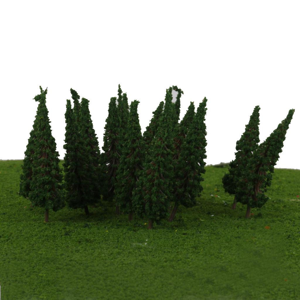 

50 Model Train Railway Park Street Scenery HO Scale 6.5cm