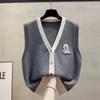 Cardigan Vest Vest Vest Vest Women  Spring and Autumn New Loose Horse Clip Layered Sweater and Waistcoat