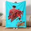 Cristiano Ronaldo (1) Personalized Name Blanket Gift Personalized Blanket Soft Warm Cozy Suitable for Sofa Nap Office Chair Office