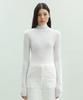 Dito Wholegarment 100 Wool Italian Yarn Turtleneck [White]
