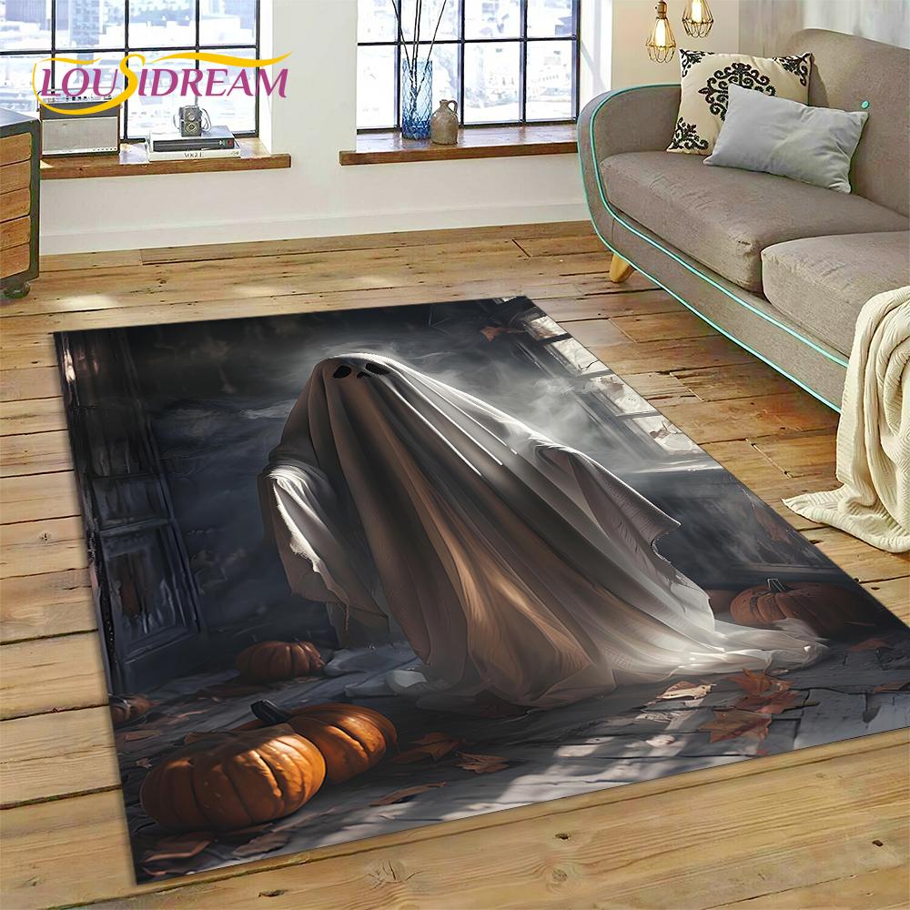 New Gothic Horror Character Skull Ghost Spirit Carpet Rug for Bedroom Living Room Home Sofa Decoration,kids Decor Floor Mat
