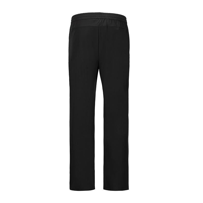 Mizuno Quick-Drying Breathable Lace-Up Mid-Waist Straight-Leg Knitted Sports Pants Unisex Pants Black C2CF43Z309
