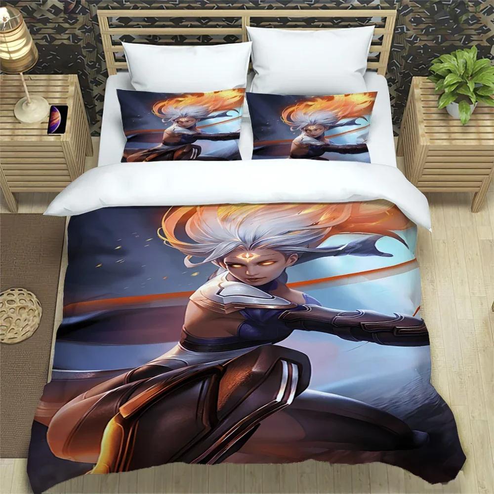 Final Fantasy Print Three Piece Bedding Set Fashion Article Children or Adults for Beds Quilt Cover Pillowcases Bedding Set Gift